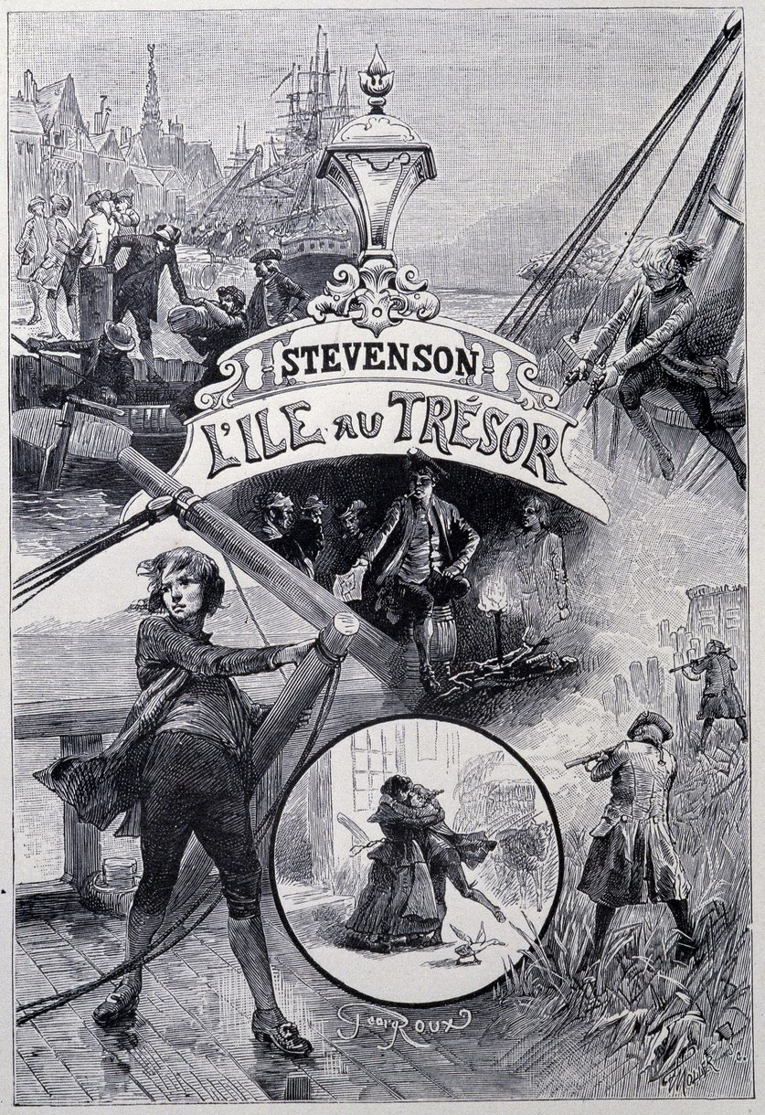 Illustration de Georges Roux de L'île au trésor